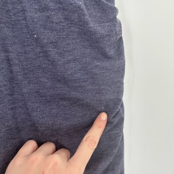 Athleta Topanga Gray Ruched Soft Athletic T-Shirt Dress Size Small Stretch - Picture 5 of 10